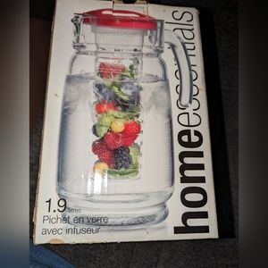 64 oz home essentials Glass pitcher with infuser New